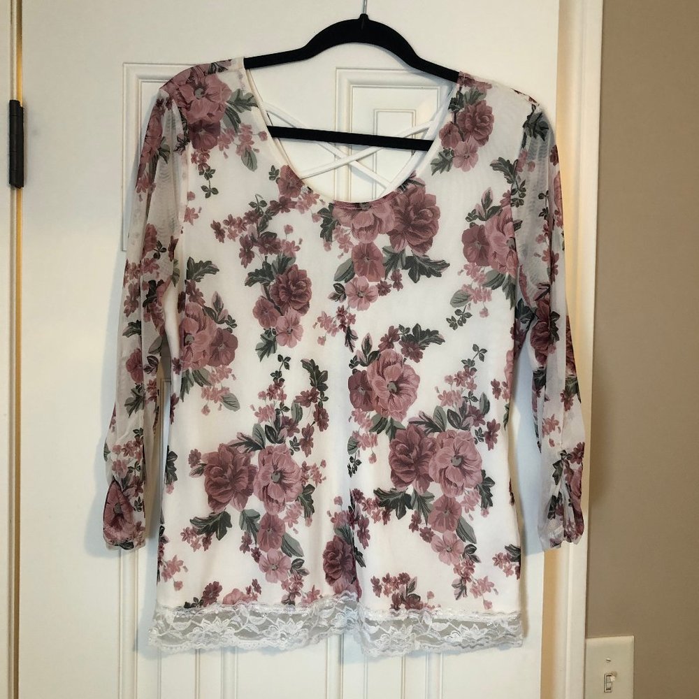 floral blouse